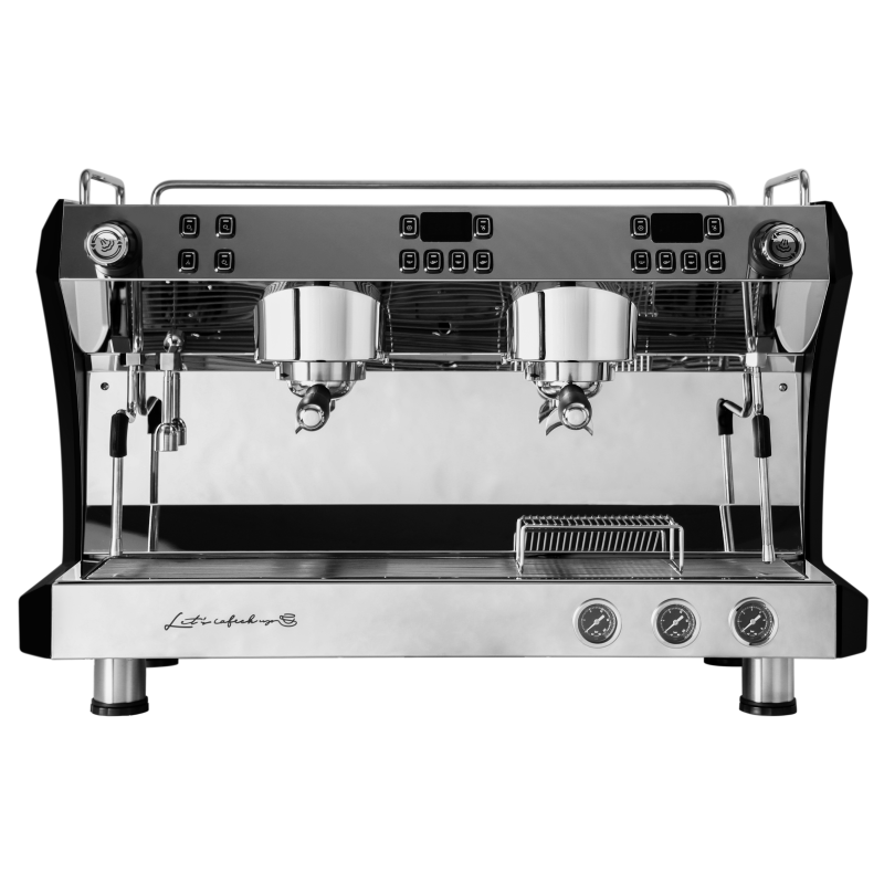 Gemilai G3120C Ink Black Professional Commercial Espresso Coffee Machine New 2-Group