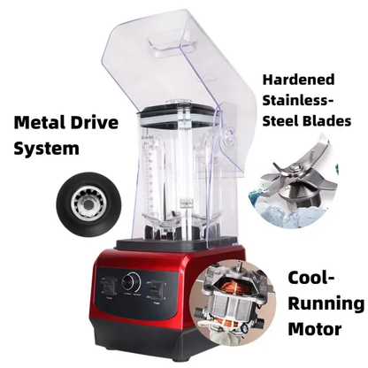 Bevsol Touchpad Commercial Soundproof Blender – Red