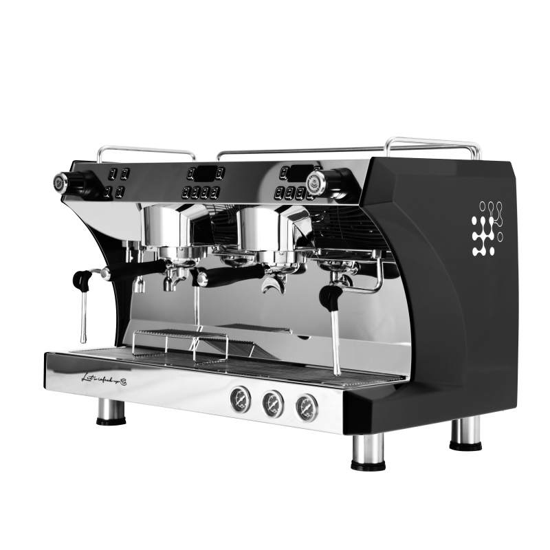 Gemilai G3120C Ink Black Professional Commercial Espresso Coffee Machine New 2-Group