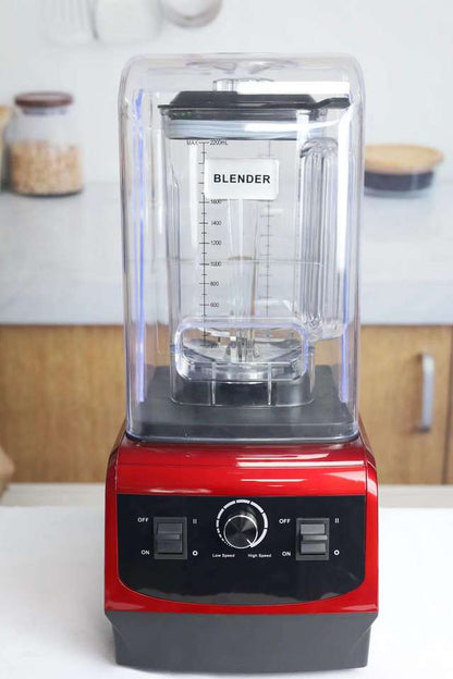 Bevsol Touchpad Commercial Soundproof Blender – Red