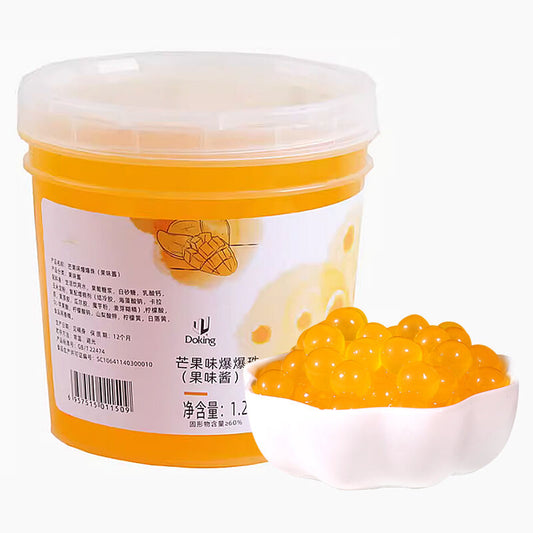 Doking Mango Popping Boba Imported 1.2kg & 3kg