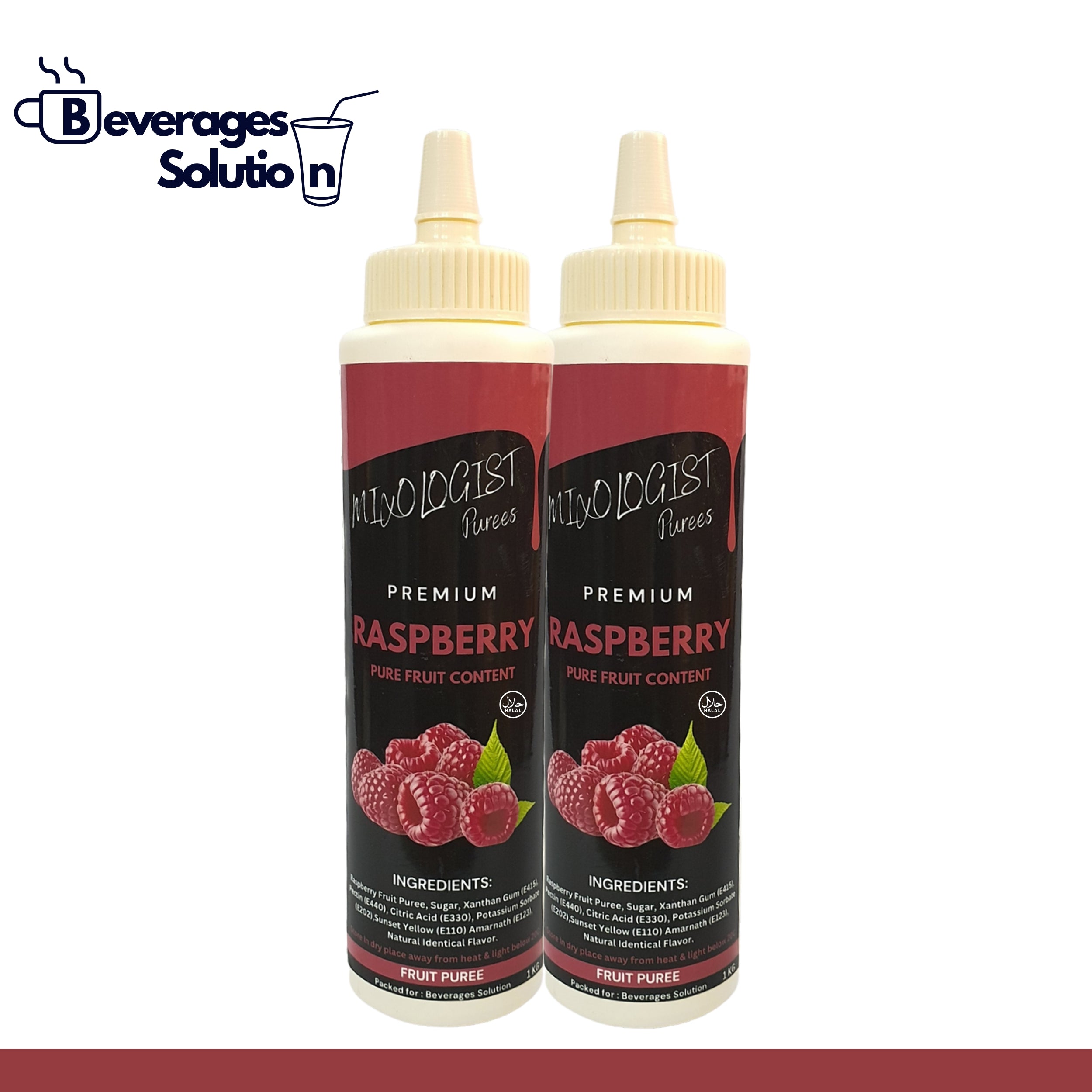 Mayson's Raspberry Puree Raspberry Fruited Puree – Beverages Solution