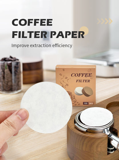 Coffee Filter Paper 51mm 53mm 58mm Round Disposable 100pcs