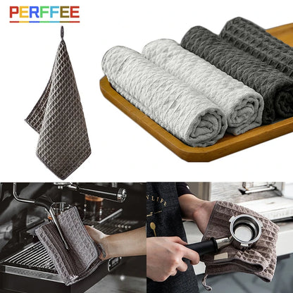 4Pcs Bar Towels Bar Coffee Machine Cleaning Towel Barista Supplies