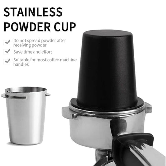 Dosing Cup Coffee Sniffing Mug Powder Feeder 51/53/58mm Stainless Steel Coffee Tamper Powder