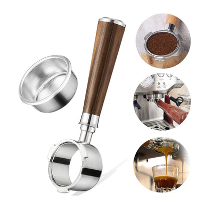 Bottomless portafilter naked 51mm 58mm with basket