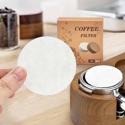 Coffee Filter Paper 51mm 53mm 58mm Round Disposable 100pcs