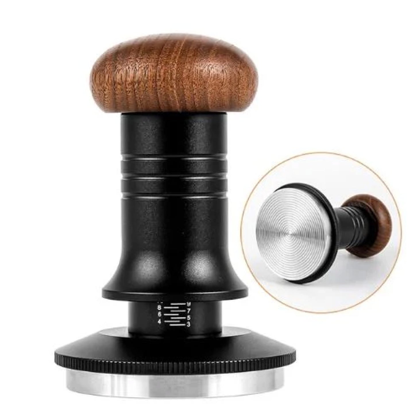 Tamper 58mm Flat Coffee Tamper Portafilter Adjustable Depth