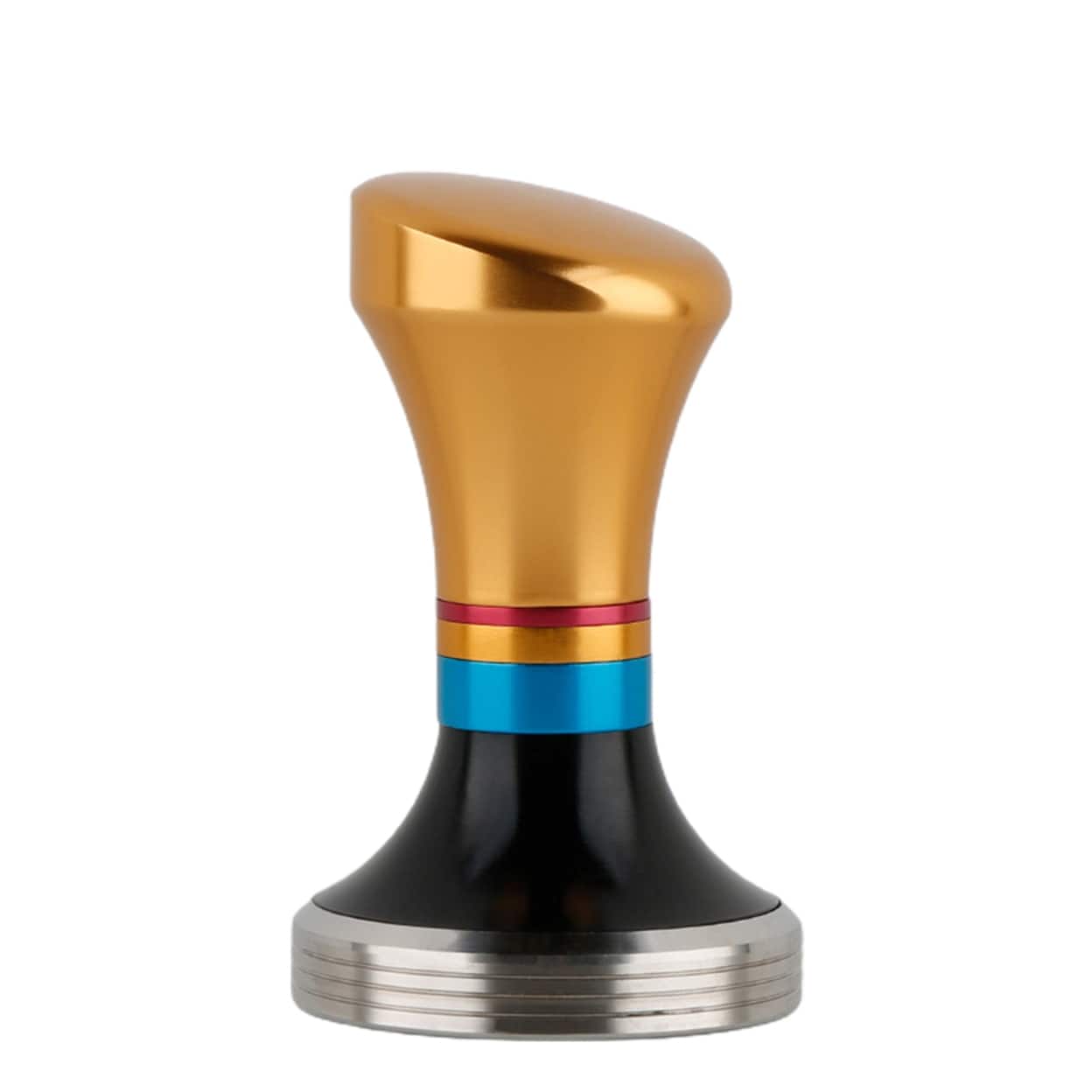 58mm Espresso Coffee Tamper – Premium Stainless Steel Flat Base with Ergonomic Aluminum Handle (Multi-Color Barista Edition)