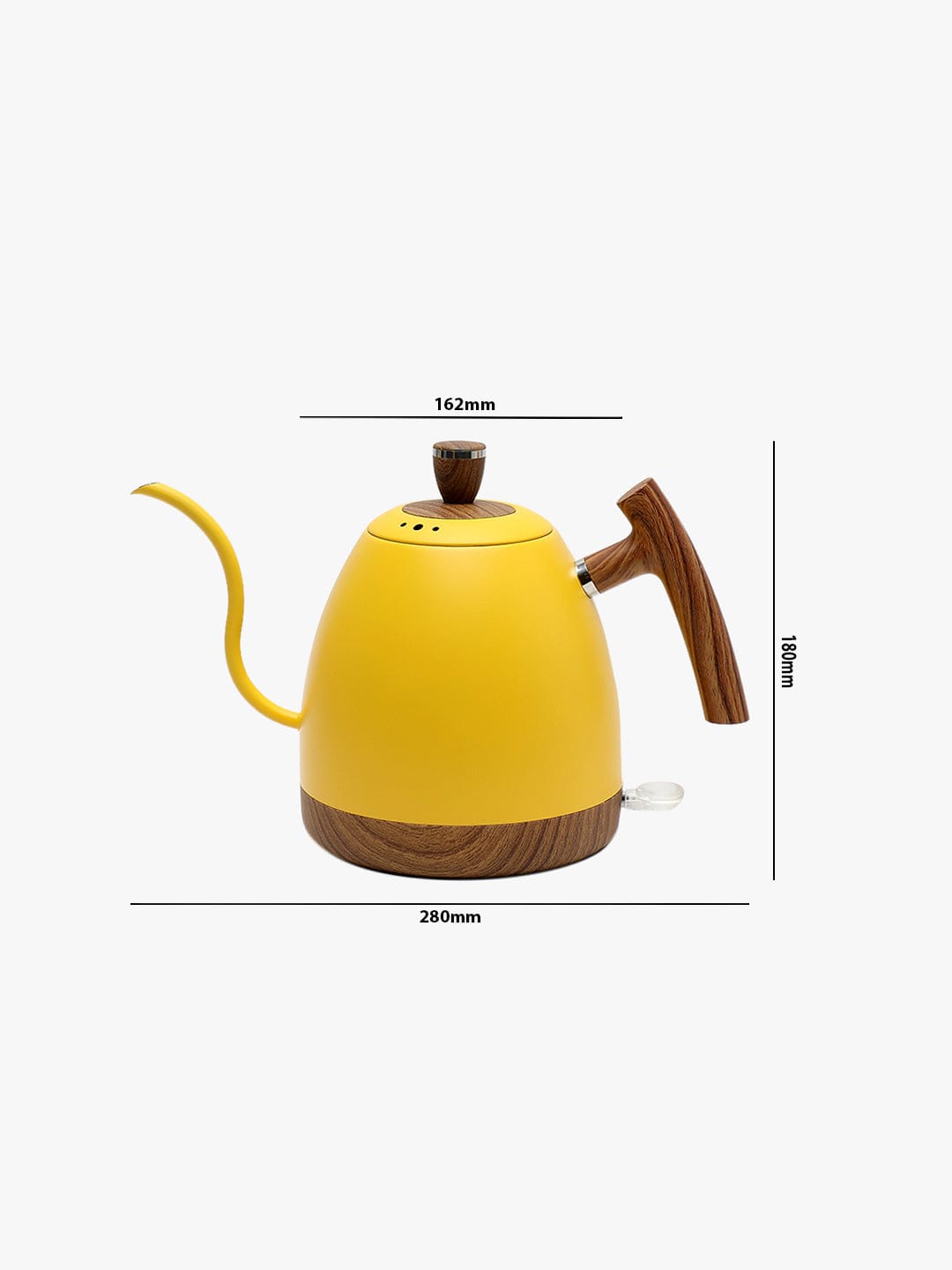 L beans-Wooden Handle Electric Goose neck Kettle with Temperature Control