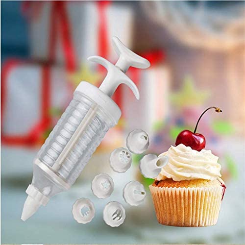 Cake Decorating Syringe With 8 Pcs Moulds - Fashion Style