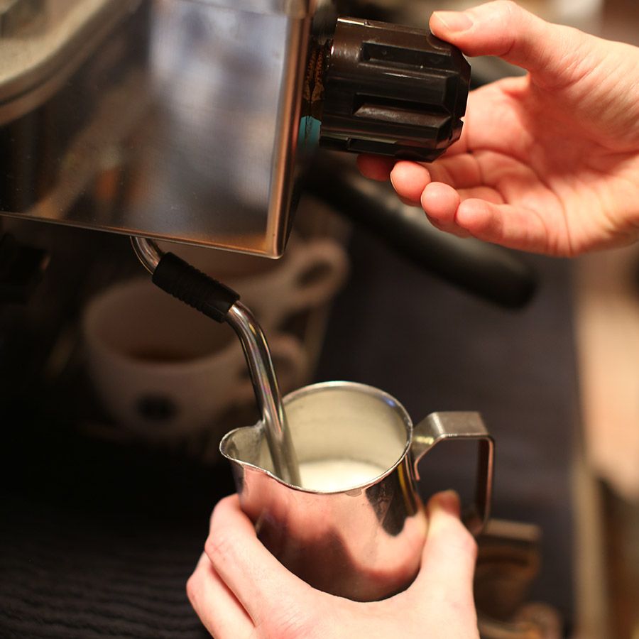 Barista Milk Frothing Jug Long Spout Stainless Steel