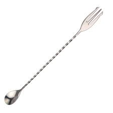 Bar Spoon | Stirring Spoon | Cocktail Mixer | Bar Stirring Spoon Multifunction Stainless Steel Long Handle