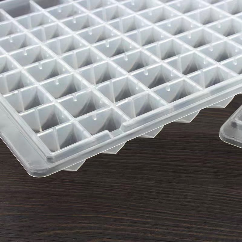 96 Grids PC Diamond Cube Ice Tray Large Silicone Ice Cube Trays Ice Jelly Maker