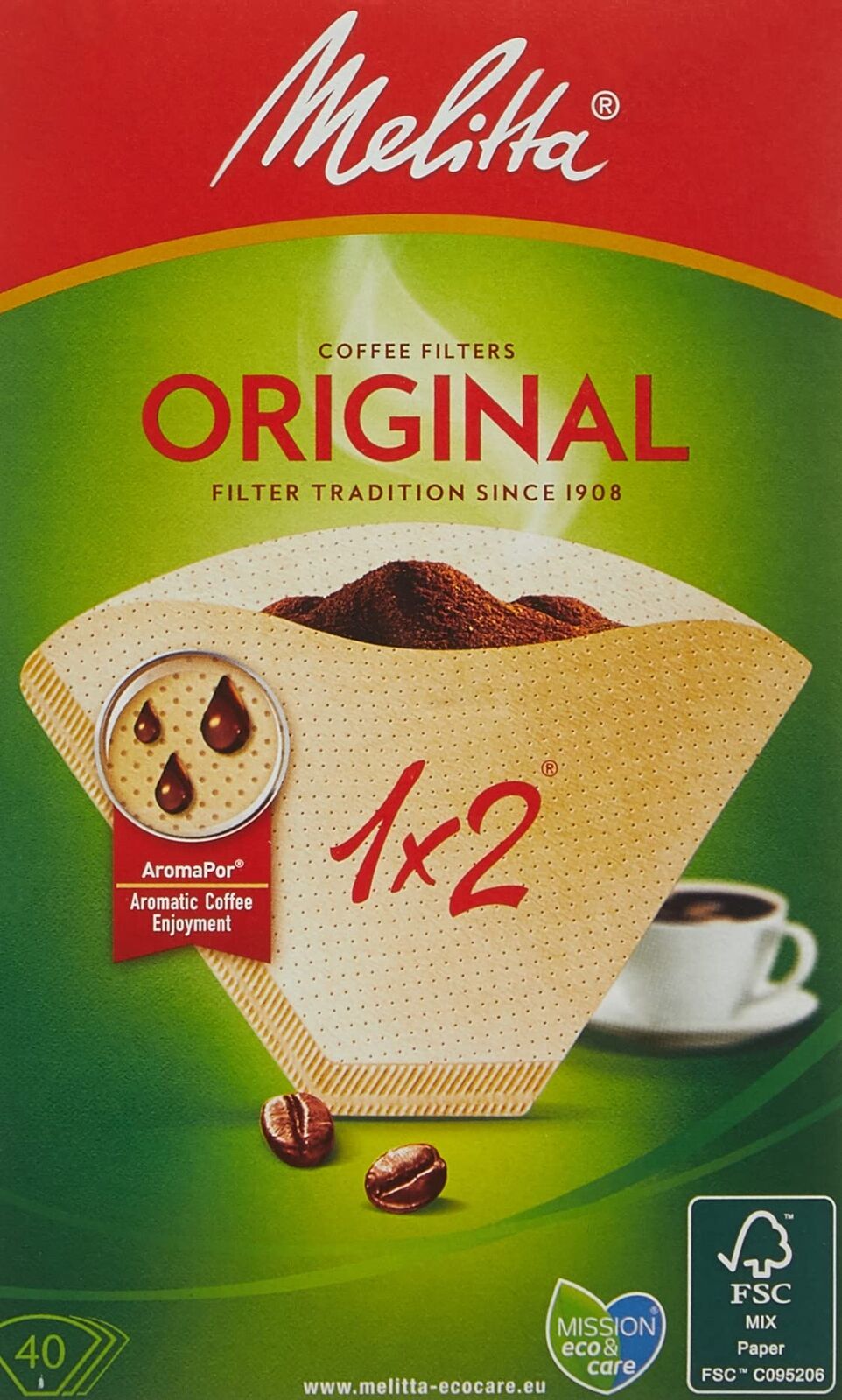 Melitta Coffee Filters 1x2 V60